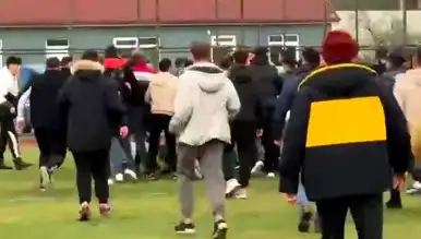 Amatör Maçta Kavga! Jandarma Müdahale Etti
