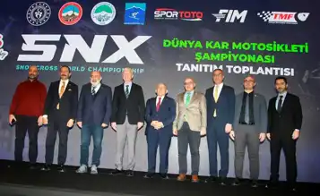 Erciyes'te Dünya Kar Motosikleti Şampiyonası